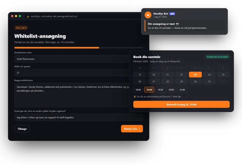 Ansøgninger uden Google Forms